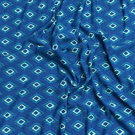 Pound A Metre 3 Metres Premium Summer Printed Jersey Fabric – 55" Wide (Diamond)
