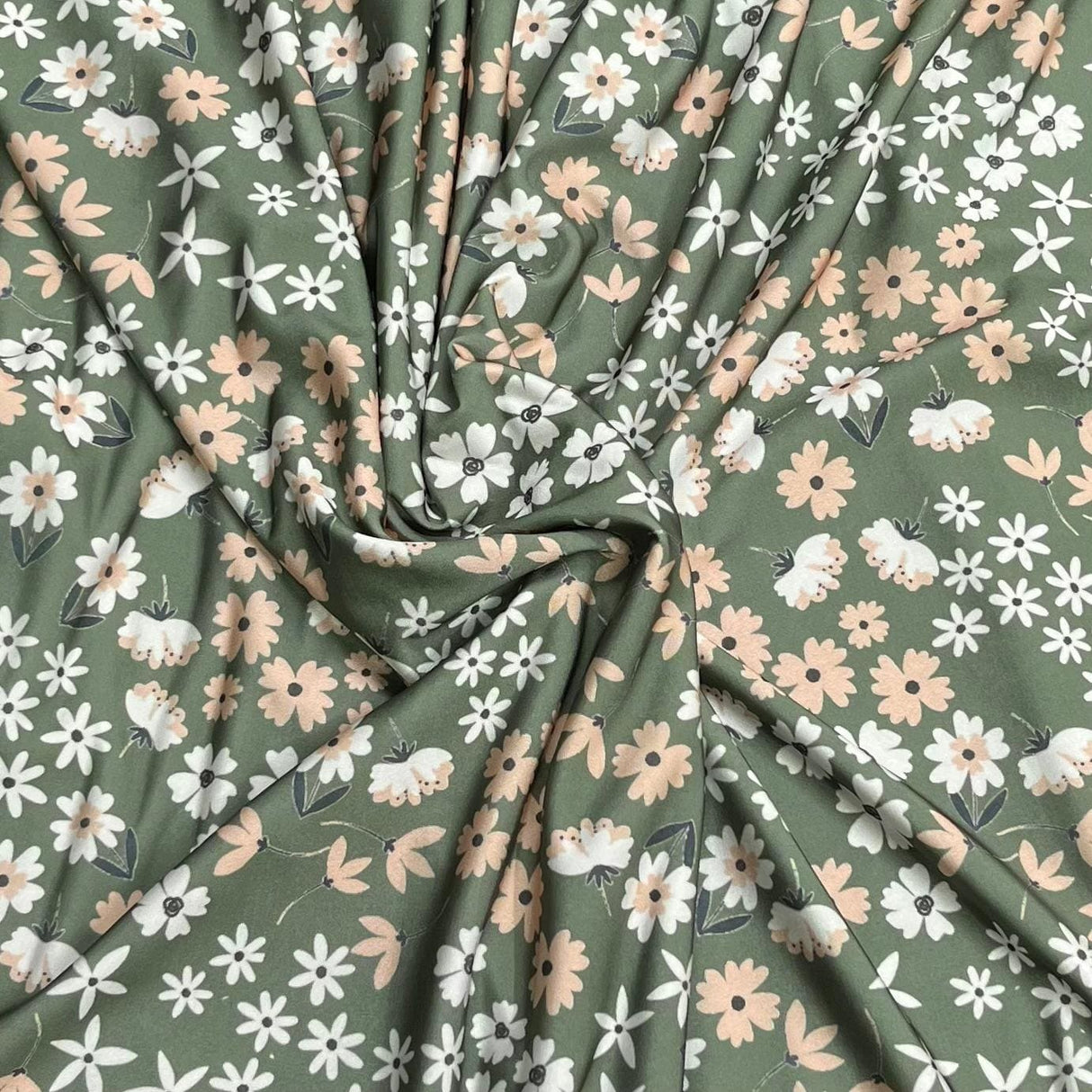 Pound A Metre 3 Metres Premium Summer Printed Jersey Fabric – 55" Wide (Garden)