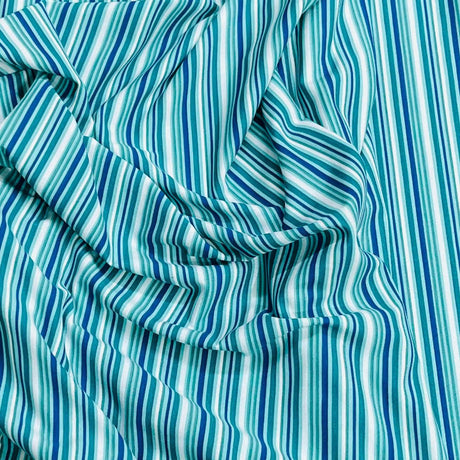 Pound A Metre 3 Metres Premium Summer Printed Jersey Fabric – 55" Wide (Stripes)