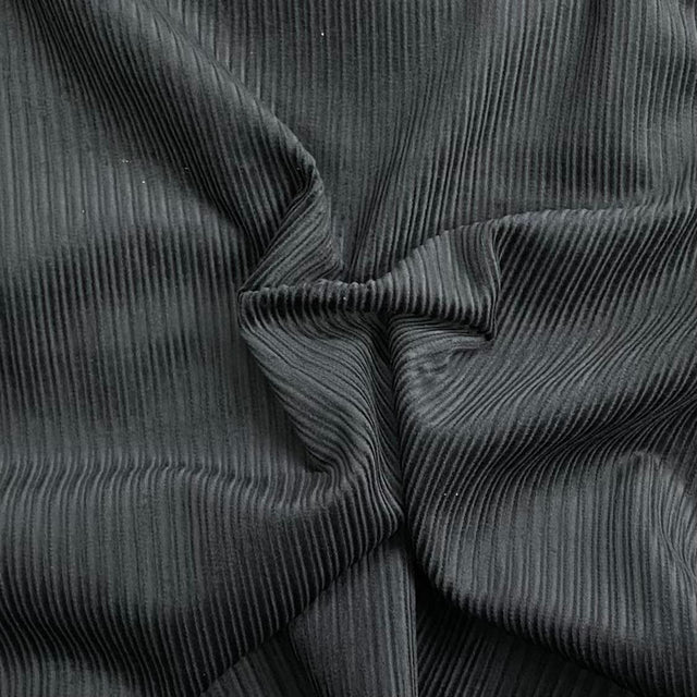 Pound A Metre 3 Metres Premium Super Soft Cotton Needle Corduroy- 55" Wide (Black)