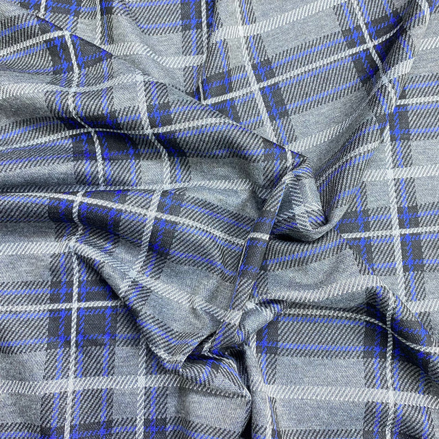 Pound A Metre 3 Metres 3 Metres Premium Tartan Effect Wool Fabric 55" Wide (Yorkshire)