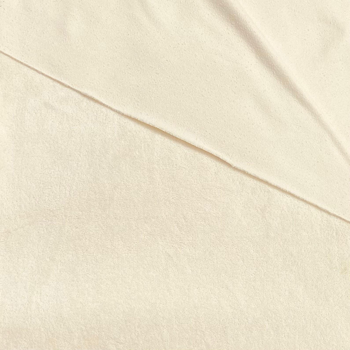 Pound A Metre 3 Metres Premium Terry Velour Fabric - 60″ Wide (Cream)