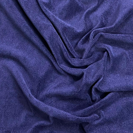 Pound A Metre 3 Metres Premium Terry Velour Fabric - 60″ Wide (Navy)