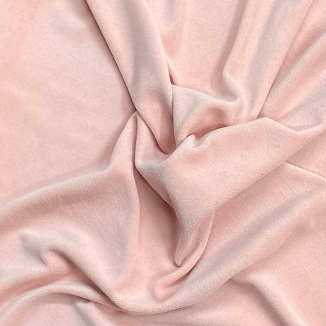 Pound A Metre 3 Metres Premium Terry Velour Fabric - 60″ Wide (Pale Pink)