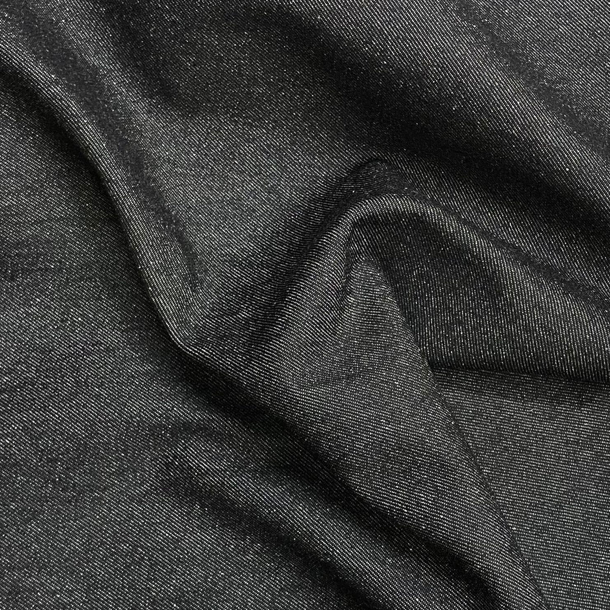 Pound A Metre 3 Metres Premium Terry Velour Fabric + Denim- 60″ Wide (Black)