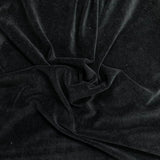 Pound A Metre 3 Metres Premium Terry Velour Fabric + Denim- 60″ Wide (Black)