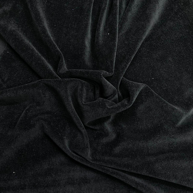 Pound A Metre 3 Metres Premium Terry Velour Fabric + Denim- 60″ Wide (Black)