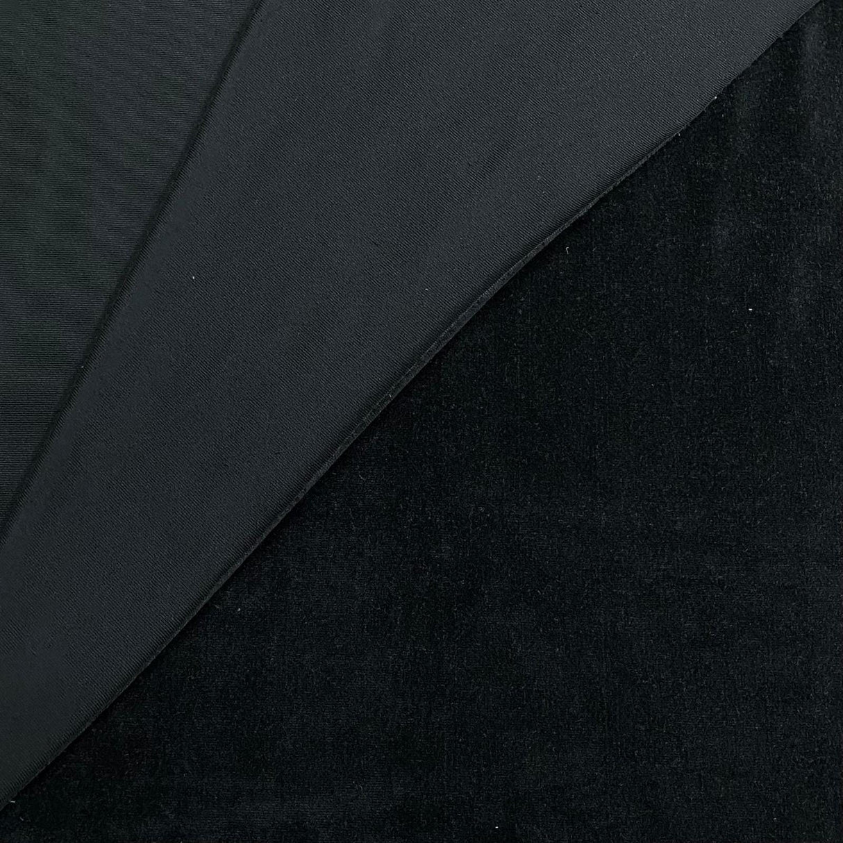 Pound A Metre 3 Metres Premium Terry Velour Fabric + Denim- 60″ Wide (Black)