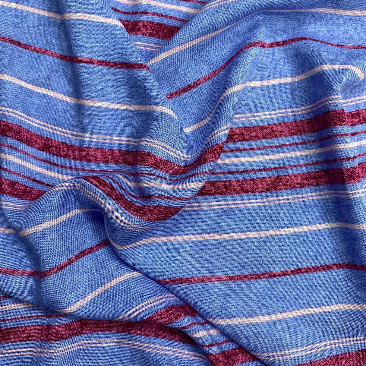 Pound A Metre 3 Metres Premium Turkish Viscose- 55" Wide (Stripes)
