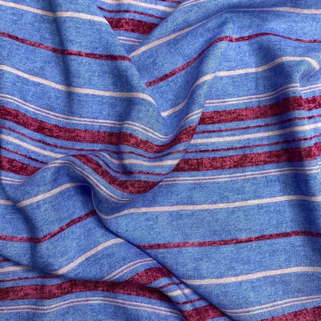 Pound A Metre 3 Metres Premium Turkish Viscose- 55" Wide (Stripes)