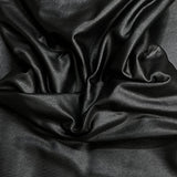 Pound A Metre 3 Metres Premium Wet Look French Terry Jersey- 55" Wide (Black)