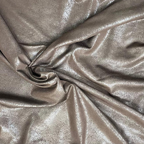 Pound A Metre 3 Metres 3 Metres Premium Wet Look Jersey - 55" wide (Dark Brown)