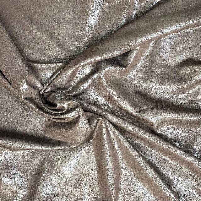 Pound A Metre 3 Metres 3 Metres Premium Wet Look Jersey - 55" wide (Dark Brown)