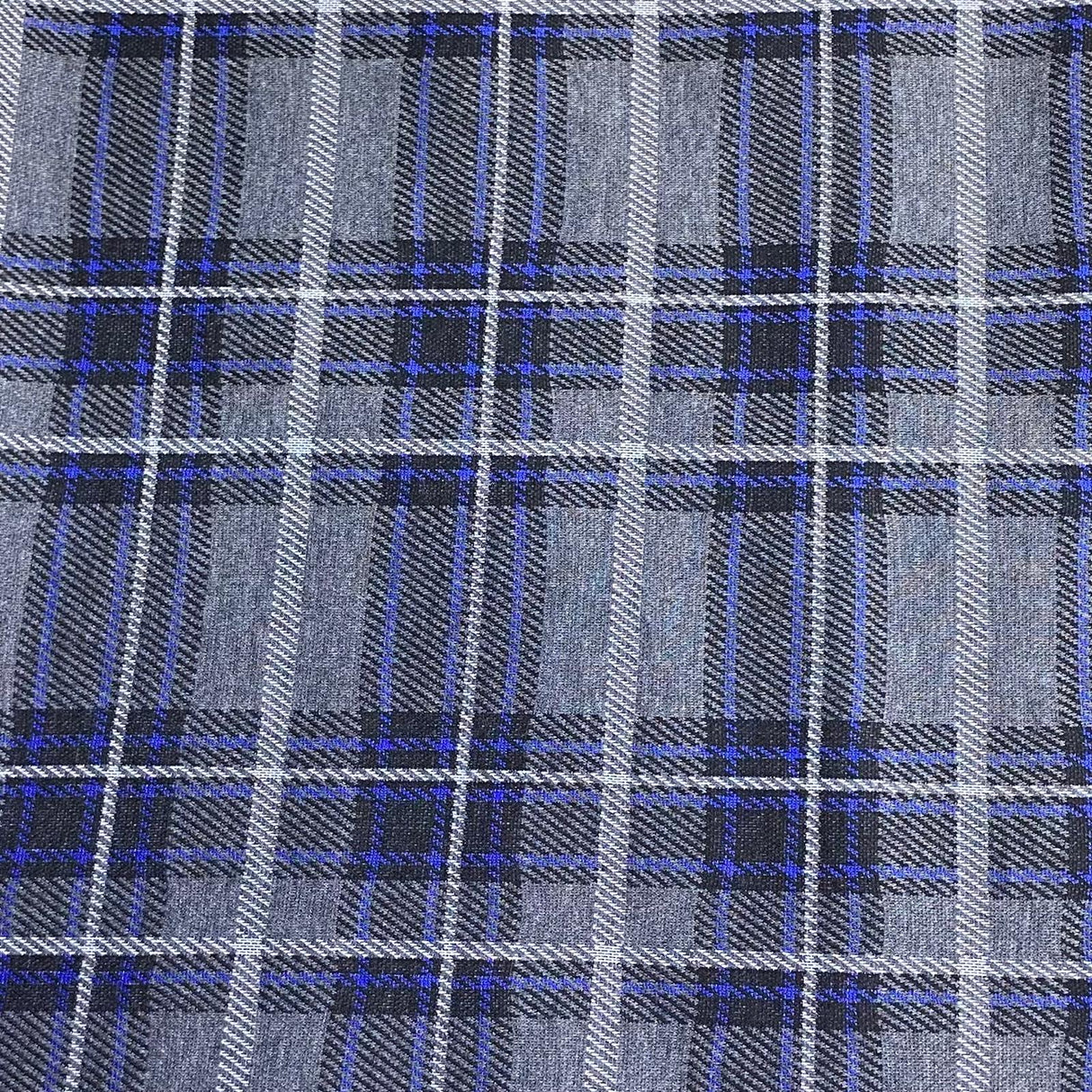 Pound A Metre 3 Metres Premium Wool Effect Jersey – 55” Wide - (Checks) (EOL)
