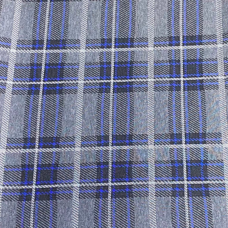 Pound A Metre 3 Metres Premium Wool Effect Jersey – 55” Wide - (Checks)