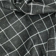 Pound A Metre 3 Metres Premium Wool Rich Fabric 55" Wide (Black Check)