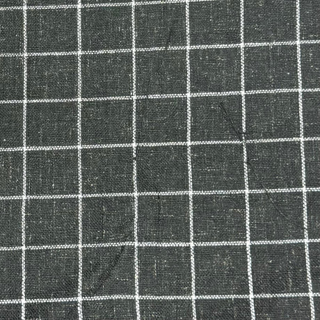 Pound A Metre 3 Metres Premium Wool Rich Fabric 55" Wide (Black Check)