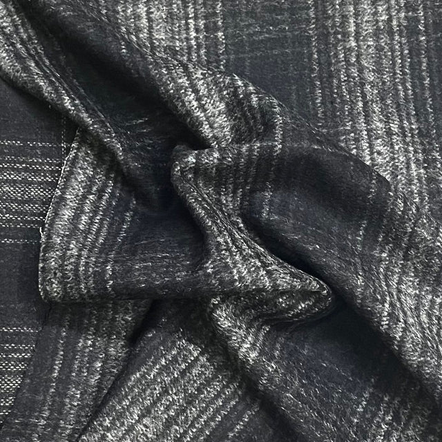 Pound A Metre 3 Metres Premium Wool Rich Fabric 55" Wide (Black)