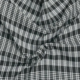 Pound A Metre 3 Metres Premium Wool Rich Fabric 55" Wide (Black & White)