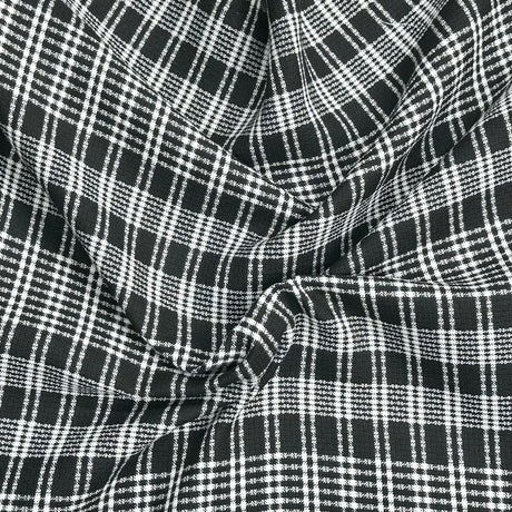 Pound A Metre 3 Metres Premium Wool Rich Fabric 55" Wide (Black & White)