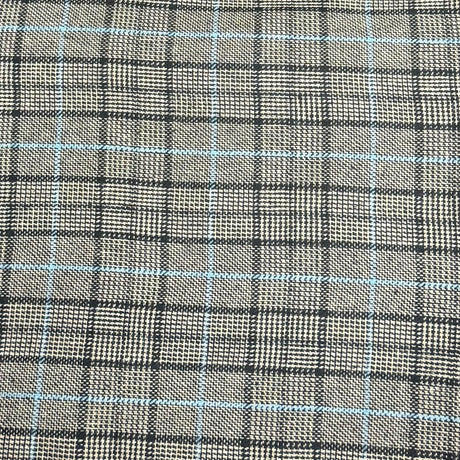 Pound A Metre 3 Metres 3 Metres Premium Wool Rich Fabric 55" Wide (Blue Lines)