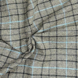 Pound A Metre 3 Metres 3 Metres Premium Wool Rich Fabric 55" Wide (Blue Lines)