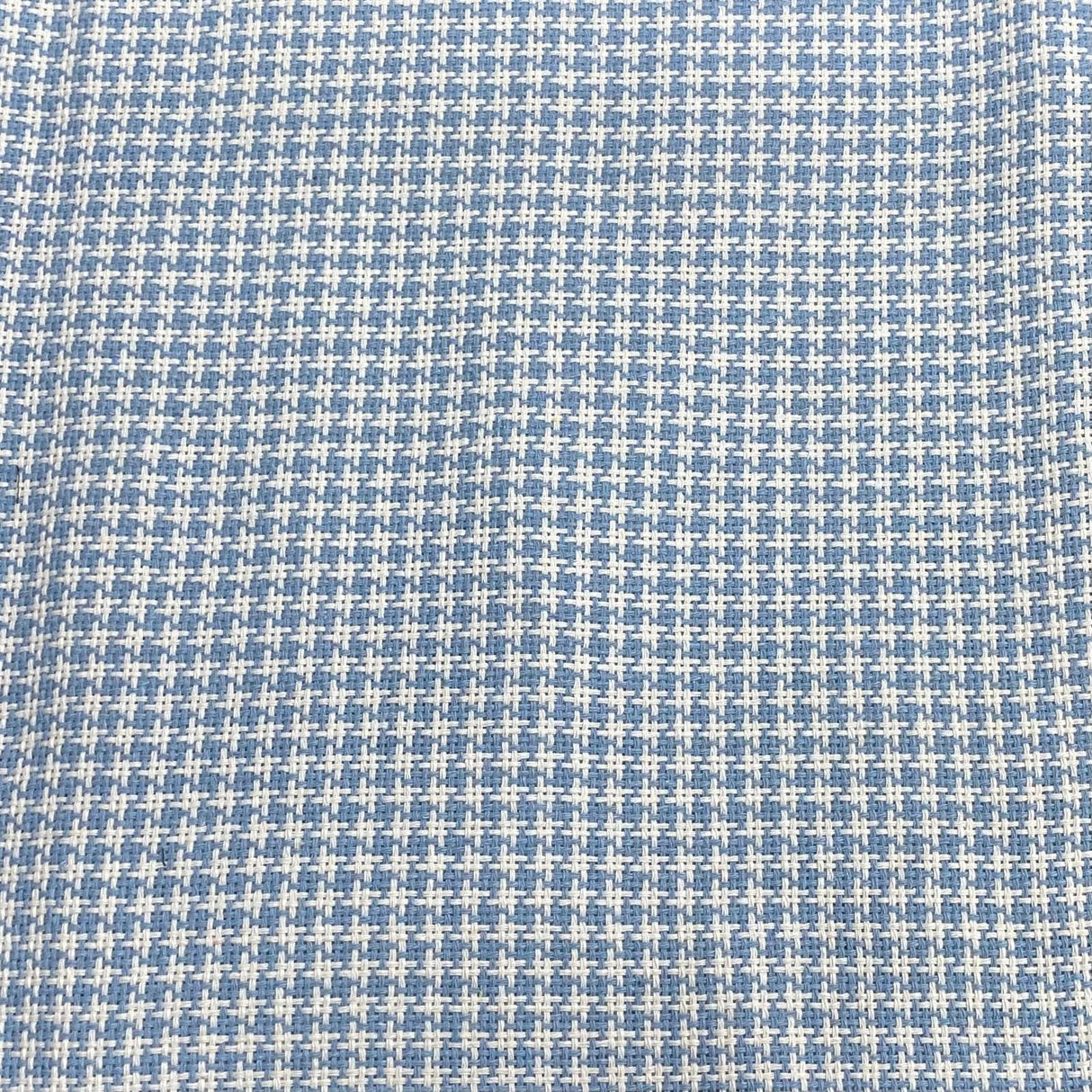 Pound A Metre 3 Metres 3 Metres Premium Wool Rich Fabric 55" Wide (Blue & White)