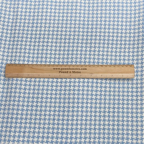 Pound A Metre 3 Metres 3 Metres Premium Wool Rich Fabric 55" Wide (Blue & White)