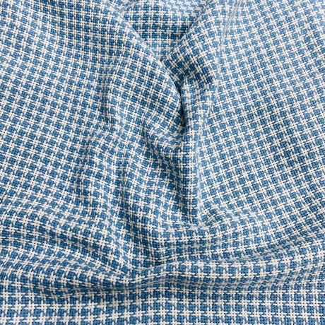 Pound A Metre 3 Metres 3 Metres Premium Wool Rich Fabric 55" Wide (Blue & White)