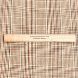 Pound A Metre 3 Metres Premium Wool Rich Fabric 55" Wide (Brown Checks)
