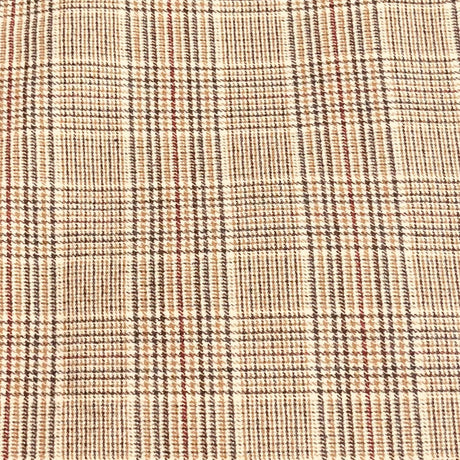 Pound A Metre 3 Metres Premium Wool Rich Fabric 55" Wide (Brown Checks)