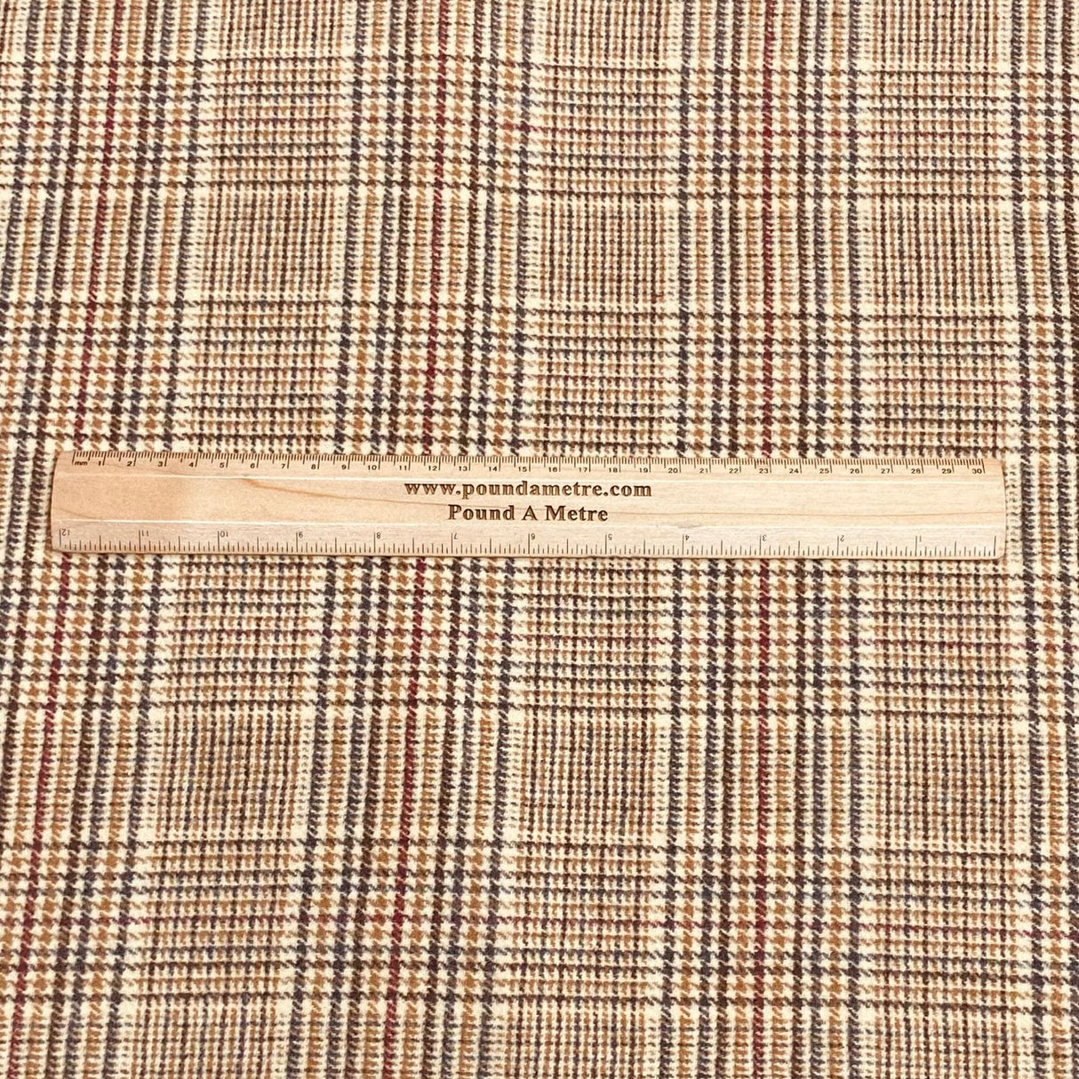 Pound A Metre 3 Metres 3 Metres Premium Wool Rich Fabric 55" Wide (Brown)