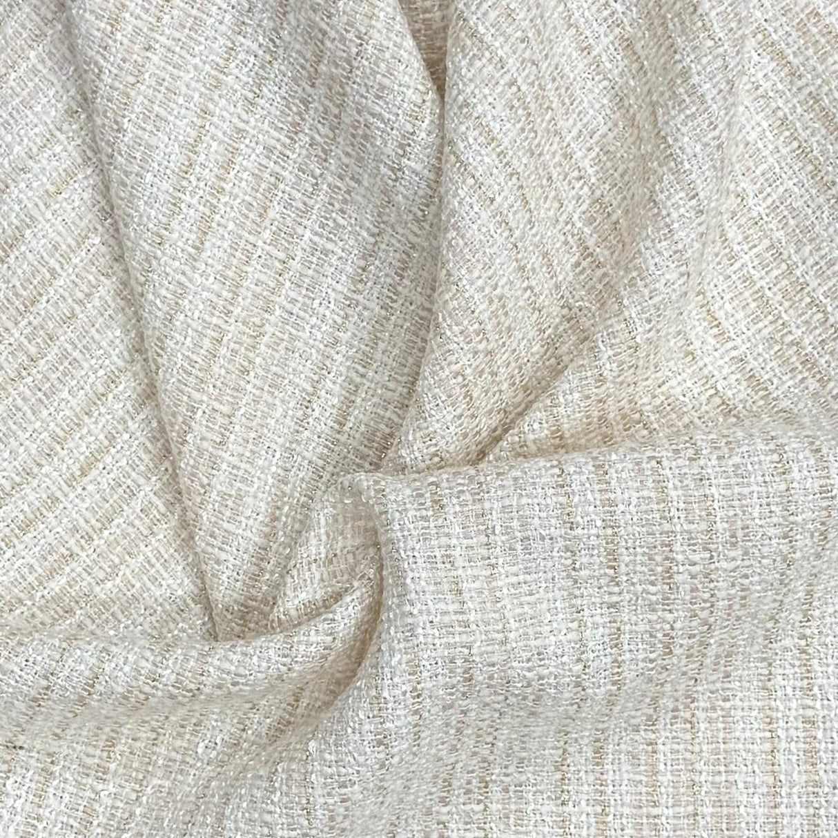 Pound A Metre 3 Metres 3 Metres Premium Wool Rich Fabric 55" Wide (Cream Pink)