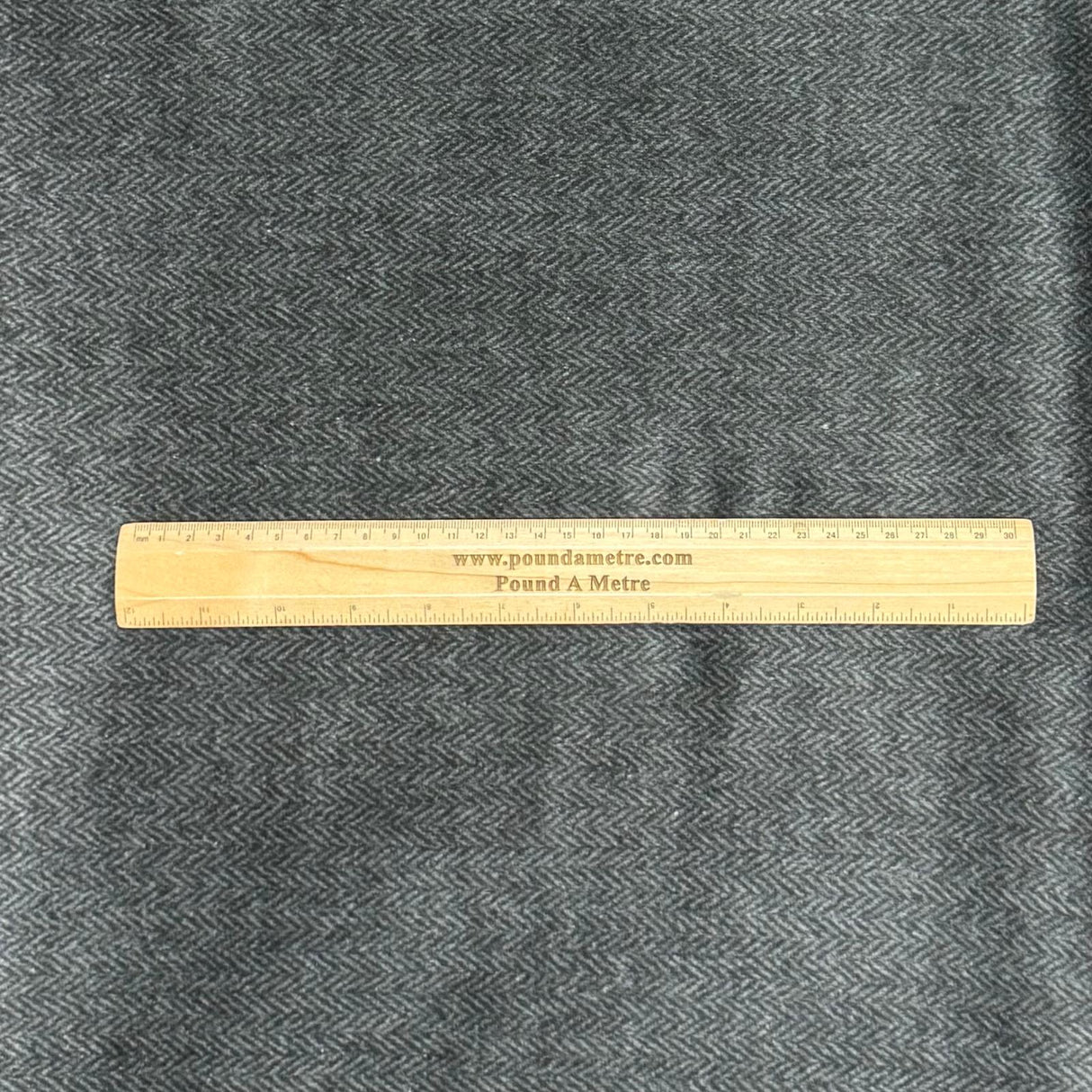 Pound A Metre 3 Metres 3 Metres Premium Wool Rich Fabric 55" Wide (Dark Grey)