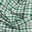 Pound A Metre 3 Metres 3 Metres Premium Wool Rich Fabric 55" Wide (Green & White)