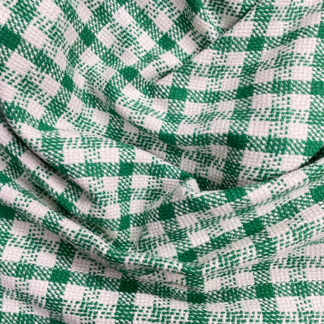 Pound A Metre 3 Metres 3 Metres Premium Wool Rich Fabric 55" Wide (Green & White)