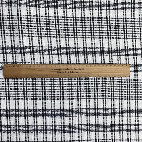 Pound A Metre 3 Metres 3 Metres Premium Wool Rich Fabric 55" Wide (White & Black) (EOL)