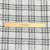 Pound A Metre 3 Metres 3 Metres Premium Wool Rich Fabric 55" Wide (White & Black)