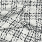 Pound A Metre 3 Metres 3 Metres Premium Wool Rich Fabric 55" Wide (White & Black)