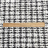 Pound A Metre 3 Metres 3 Metres Premium Wool Rich Fabric 55" Wide (White & Black)