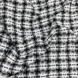 Pound A Metre 3 Metres 3 Metres Premium Wool Rich Fabric 55" Wide (White & Black)