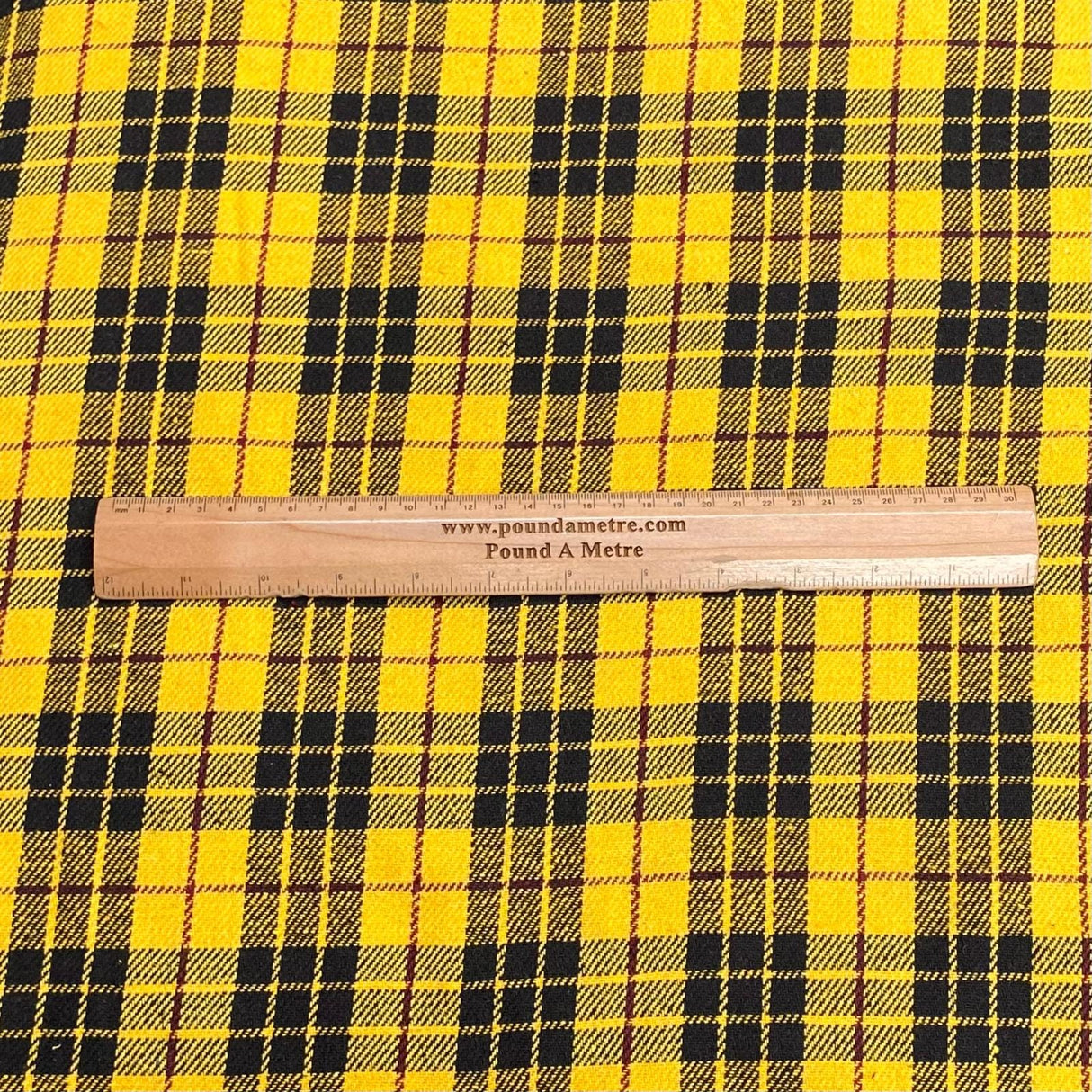 Pound A Metre 3 Metres 3 Metres Premium Wool Rich Fabric 55" Wide (Yellow & Black) (EOL)