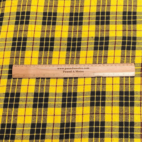 Pound A Metre 3 Metres 3 Metres Premium Wool Rich Fabric 55" Wide (Yellow & Black) (EOL)