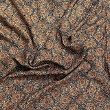 Pound A Metre 3 Metres Printed Alphine Fabric 36'' Wide - (Black Floral) (EOL)