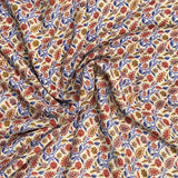 Pound A Metre 3 Metres Printed Alphine Fabric 36'' Wide - (Brown Floral)