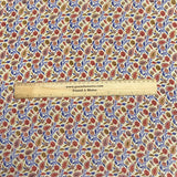 Pound A Metre 3 Metres Printed Alphine Fabric 36'' Wide - (Brown Floral)