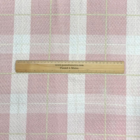 Pound A Metre 3 Metres Printed Benjamin Jersey 55" Wide (Pink Checks)