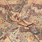 Pound A Metre 3 Metres 3 Metres Printed Cashmere Effect Crepe Fabric- 45" Wide (Canary)