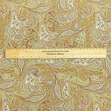 Pound A Metre 3 Metres 3 Metres Printed Cashmere Effect Crepe Fabric- 45" Wide (Gold)