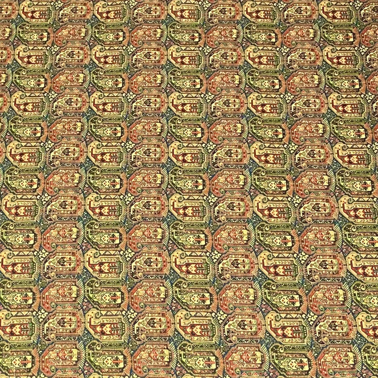 Pound A Metre 3 Metres 3 Metres Printed Cashmere Effect Crepe Fabric- 45" Wide (Green)